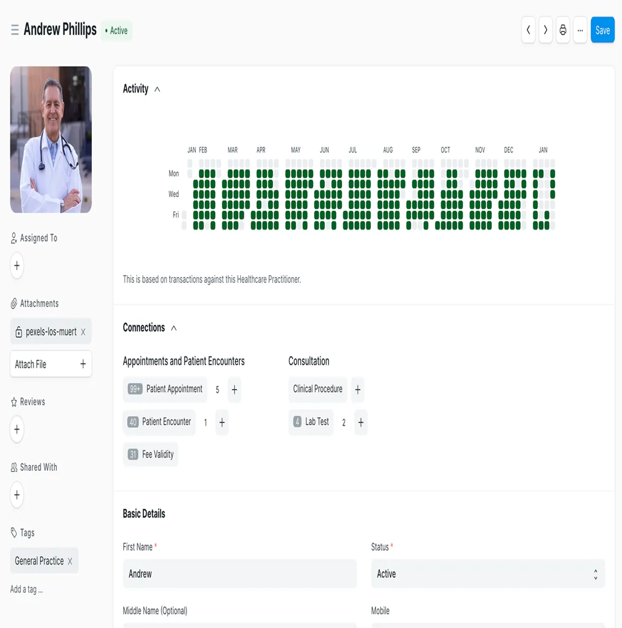 Organiza y conoce los horarios del personal médico
